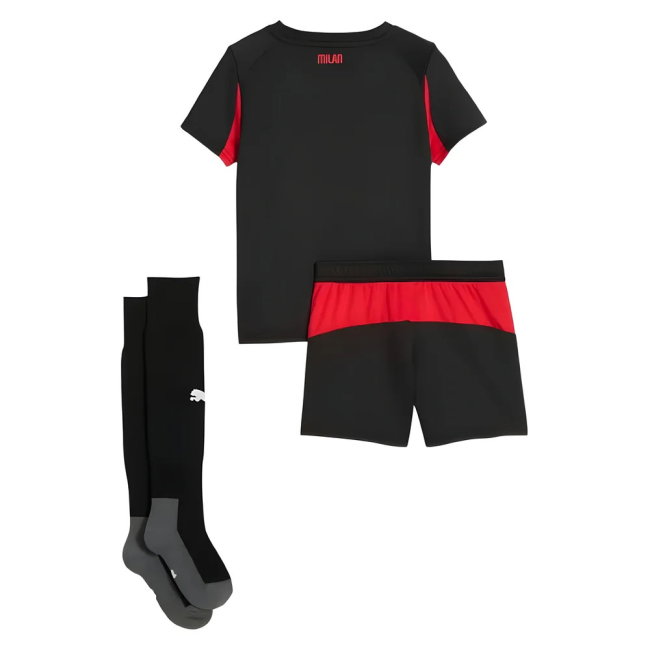 2025-2026 AC Milan Home Mini Kit (Fullkrug 9)-SoccerKits Hub | Buy Soccer Jerseys Online